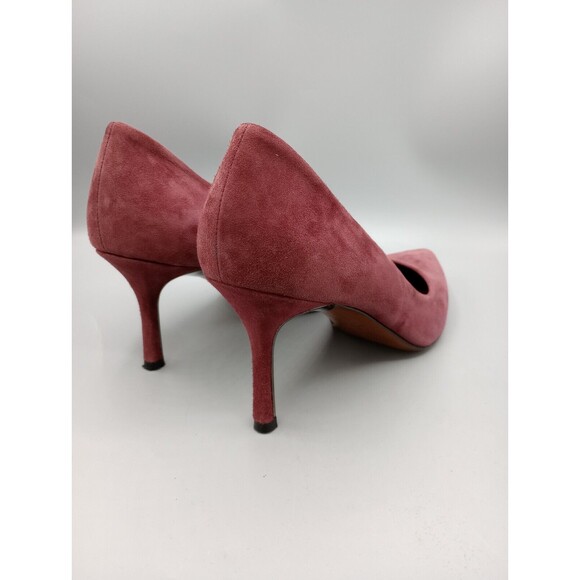 DONALD J PILNER Women's Treva 085 Burgundy Suede Pumps High Heel Career 8.5 M - Picture 3 of 11